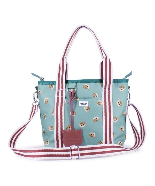 PAUL & JOE ACCESSOIRES(ポールアンドジョーアクセソワ)の「PAUL & JOE ACCESSOIRES (ポール&ジョーアクセソワ) 2WAYトートバッグ スモールヌネット総柄 ポールアンドジョー(トートバッグ・レディース・ワイン/グリーン/ネイビー/パープル・FREE)」の11枚目の写真
