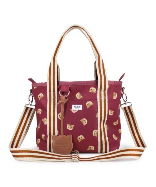PAUL & JOE ACCESSOIRES(ポールアンドジョーアクセソワ)の「PAUL & JOE ACCESSOIRES (ポール&ジョーアクセソワ) 2WAYトートバッグ スモールヌネット総柄 ポールアンドジョー(トートバッグ・レディース・ワイン/グリーン/ネイビー/パープル・FREE)」の5枚目の写真