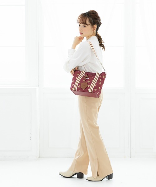 PAUL & JOE ACCESSOIRES(ポールアンドジョーアクセソワ)の「PAUL & JOE ACCESSOIRES (ポール&ジョーアクセソワ) 2WAYトートバッグ スモールヌネット総柄 ポールアンドジョー(トートバッグ・レディース・ワイン/グリーン/ネイビー/パープル・FREE)」の20枚目の写真