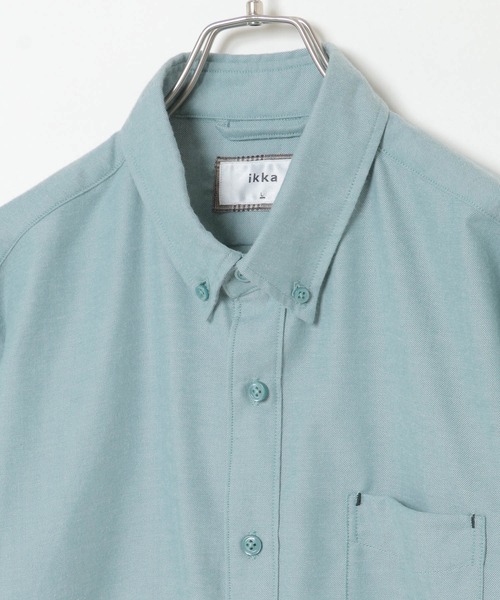 ikka（イッカ）の「フランネル無地シャツ（シャツ/ブラウス・メンズ・ホワイト/パープル/ネイビー/グレー/ミント・S/M/L/XL）」の6枚目の写真