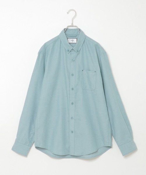 ikka（イッカ）の「フランネル無地シャツ（シャツ/ブラウス・メンズ・ホワイト/パープル/ネイビー/グレー/ミント・S/M/L/XL）」の22枚目の写真