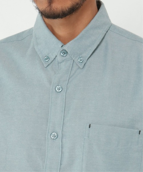 ikka（イッカ）の「フランネル無地シャツ（シャツ/ブラウス・メンズ・ホワイト/パープル/ネイビー/グレー/ミント・S/M/L/XL）」の16枚目の写真