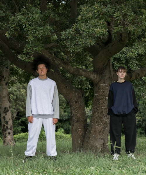 S'more(スモア)の「Logo Crew Sweat(スウェット・レディース・杢グレー/ネイビー・SMALL/MEDIUM/LARGE)」の13枚目の写真