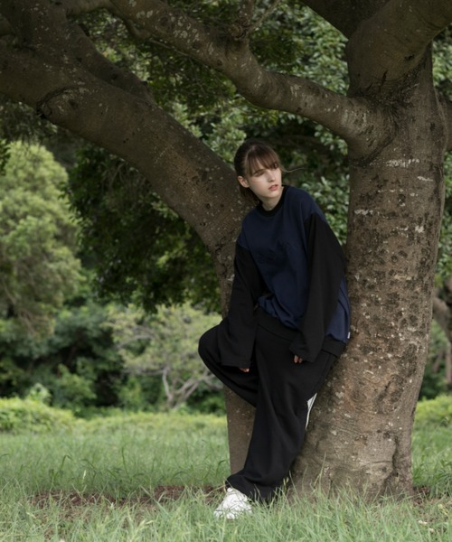 S'more(スモア)の「Logo Crew Sweat(スウェット・レディース・杢グレー/ネイビー・SMALL/MEDIUM/LARGE)」の9枚目の写真