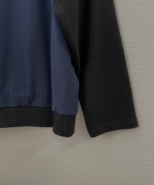 S'more(スモア)の「Logo Crew Sweat(スウェット・レディース・杢グレー/ネイビー・SMALL/MEDIUM/LARGE)」の6枚目の写真