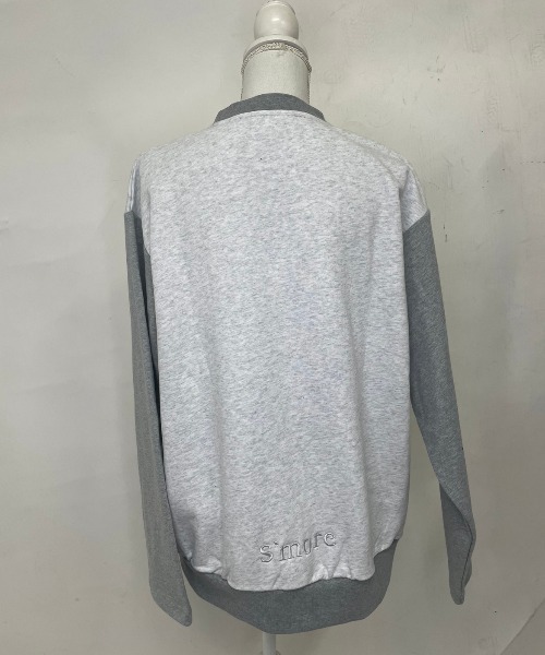 S'more(スモア)の「Logo Crew Sweat(スウェット・レディース・杢グレー/ネイビー・SMALL/MEDIUM/LARGE)」の17枚目の写真