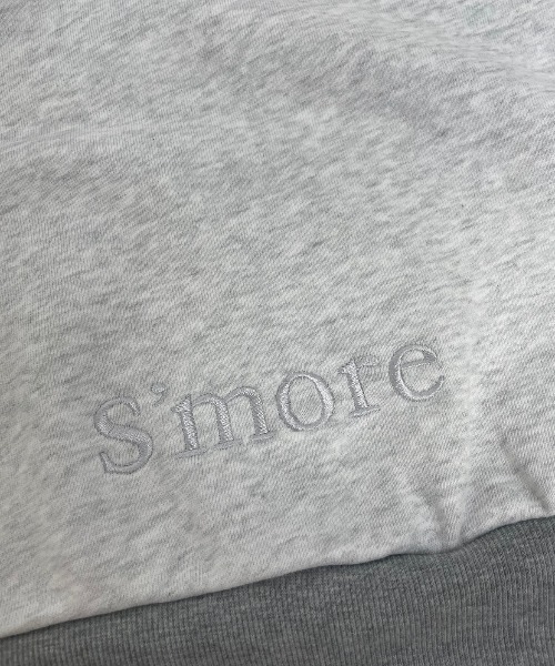 S'more(スモア)の「Logo Crew Sweat(スウェット・レディース・杢グレー/ネイビー・SMALL/MEDIUM/LARGE)」の16枚目の写真