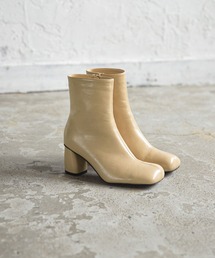 bohmal | 変形ヒールスクエアトゥショートブーツ(ブーツ)