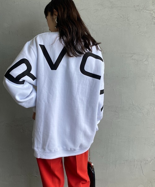 RVCA（ルーカ）の「[RVCA/ルーカ] FAKE CR ビッグバックロゴスウェットプルオーバー（スウェット・レディース・ホワイト/ブラック/グリーン・S/M/L）」の2枚目の写真