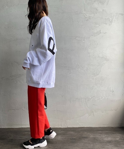 RVCA（ルーカ）の「[RVCA/ルーカ] FAKE CR ビッグバックロゴスウェットプルオーバー（スウェット・レディース・ホワイト/ブラック/グリーン・S/M/L）」の8枚目の写真