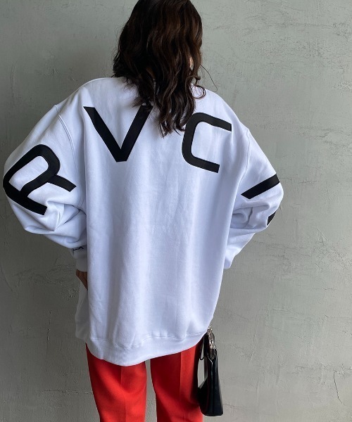 RVCA（ルーカ）の「[RVCA/ルーカ] FAKE CR ビッグバックロゴスウェットプルオーバー（スウェット・レディース・ホワイト/ブラック/グリーン・S/M/L）」の21枚目の写真