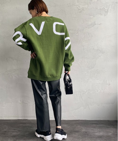 RVCA（ルーカ）の「[RVCA/ルーカ] FAKE CR ビッグバックロゴスウェットプルオーバー（スウェット・レディース・ホワイト/ブラック/グリーン・S/M/L）」の7枚目の写真