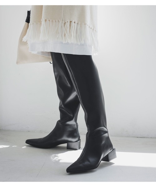 EVOL by Cream（イーボルバイクリーム）の「【ZOZOTOWN限定】EVOL by Cream コラボロングブーツ AR30454（ブーツ・レディース・ブラック系その他/アイボリー/ブラック・L/S/M）」の20枚目の写真