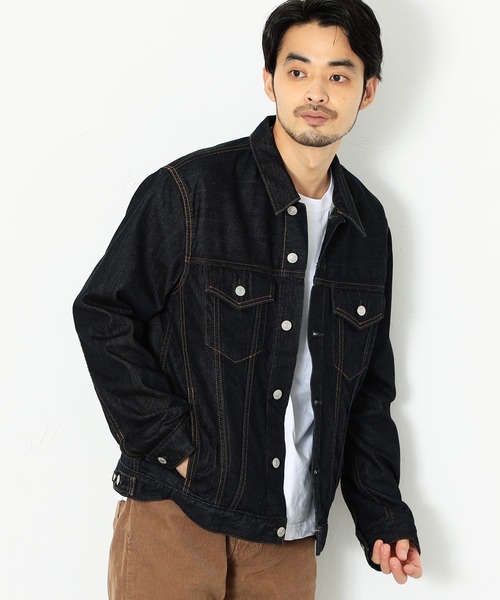 EDWIN（エドウィン）の「EDWIN エドウィン EDWIN デニム ジャケット トラッカージャケット ボックスシルエット（デニムジャケット・メンズ・ライトインディゴブルー/インディゴブルー/ワンウォッシュ・SMALL/LARGE/MEDIUM/X-LARGE）」の9枚目の写真