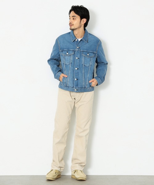 EDWIN（エドウィン）の「EDWIN エドウィン EDWIN デニム ジャケット トラッカージャケット ボックスシルエット（デニムジャケット・メンズ・ライトインディゴブルー/インディゴブルー/ワンウォッシュ・SMALL/LARGE/MEDIUM/X-LARGE）」の20枚目の写真