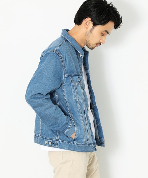 EDWIN（エドウィン）の「EDWIN エドウィン EDWIN デニム ジャケット トラッカージャケット ボックスシルエット（デニムジャケット・メンズ・ライトインディゴブルー/インディゴブルー/ワンウォッシュ・SMALL/LARGE/MEDIUM/X-LARGE）」の17枚目の写真