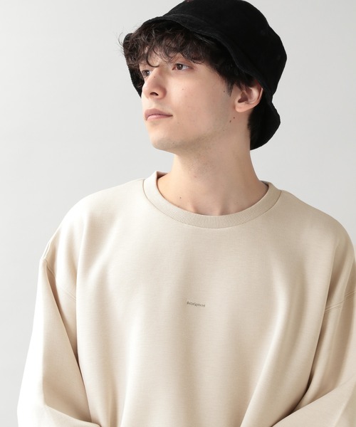 RAGEBLUE（レイジブルー）の「ダンボール/プチ刺繍ストレッチクルー/214702（スウェット・メンズ・ホワイト/ブラック/ダークブラウン/グリーン・MEDIUM/LARGE）」の2枚目の写真