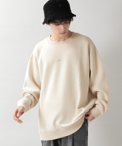 RAGEBLUE（レイジブルー）の「ダンボール/プチ刺繍ストレッチクルー/214702（スウェット・メンズ・ホワイト/ブラック/ダークブラウン/グリーン・MEDIUM/LARGE）」の7枚目の写真