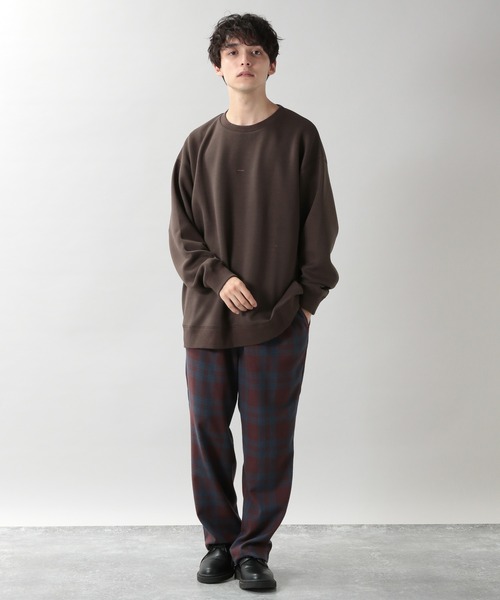 RAGEBLUE（レイジブルー）の「ダンボール/プチ刺繍ストレッチクルー/214702（スウェット・メンズ・ホワイト/ブラック/ダークブラウン/グリーン・MEDIUM/LARGE）」の21枚目の写真