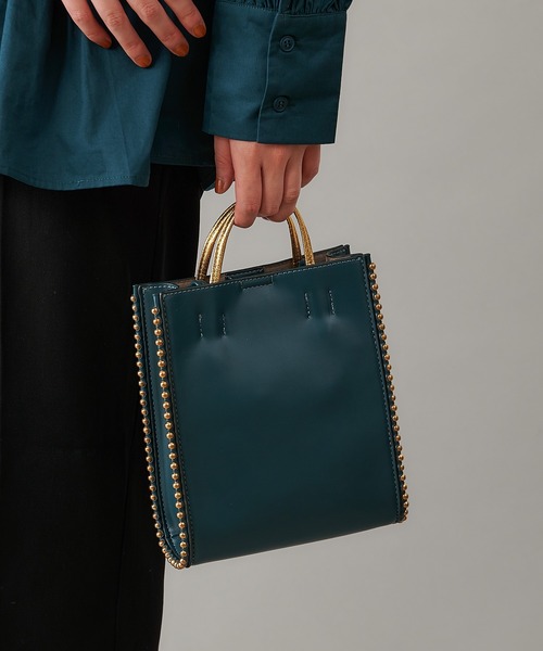 ear PAPILLONNER(イアパピヨネ)の「(WEB限定)サイドボールショルダーバッグ(ショルダーバッグ・レディース・ブラック/ブルーグリーン/イエロー・FREE)」の3枚目の写真