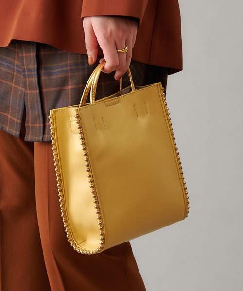 ear PAPILLONNER(イアパピヨネ)の「(WEB限定)サイドボールショルダーバッグ(ショルダーバッグ・レディース・ブラック/ブルーグリーン/イエロー・FREE)」の1枚目の写真