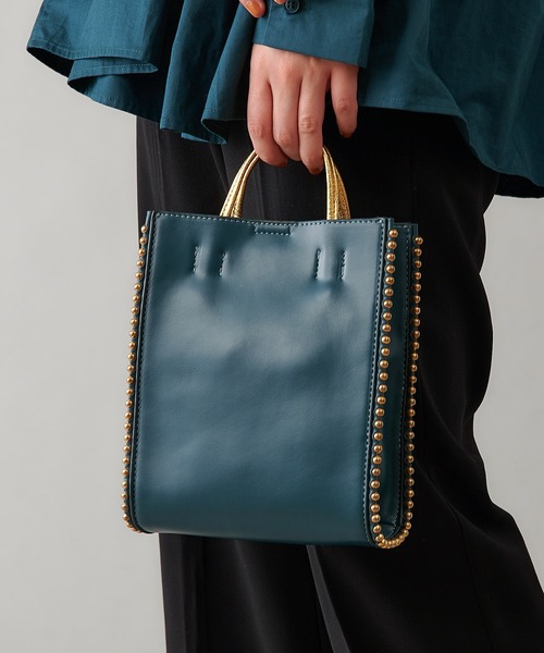 ear PAPILLONNER(イアパピヨネ)の「(WEB限定)サイドボールショルダーバッグ(ショルダーバッグ・レディース・ブラック/ブルーグリーン/イエロー・FREE)」の18枚目の写真