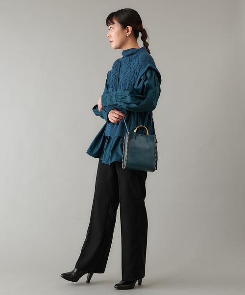 ear PAPILLONNER(イアパピヨネ)の「(WEB限定)サイドボールショルダーバッグ(ショルダーバッグ・レディース・ブラック/ブルーグリーン/イエロー・FREE)」の19枚目の写真