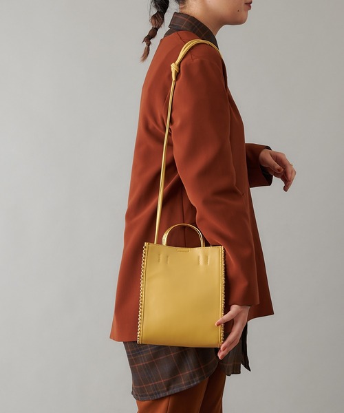 ear PAPILLONNER(イアパピヨネ)の「(WEB限定)サイドボールショルダーバッグ(ショルダーバッグ・レディース・ブラック/ブルーグリーン/イエロー・FREE)」の8枚目の写真