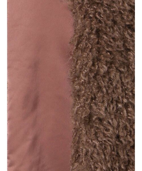 LAGUNAMOON（ラグナムーン）の「ボアベストMA-1（ブルゾン・レディース・ブラウン/アイボリー・FREE）」の6枚目の写真