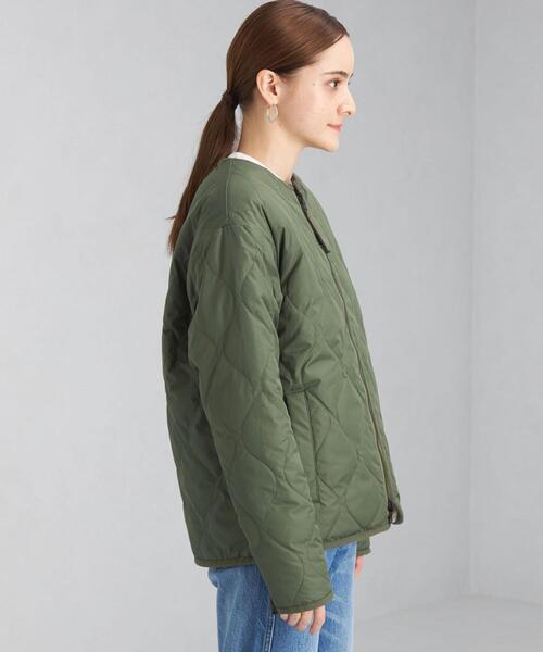 TAION（タイオン）の「【WEB限定】＜ TAION (タイオン) ＞リバーシブル キルト ジャケット（ダウンジャケット/コート・レディース・オリーブ/ブラック・S）」の19枚目の写真