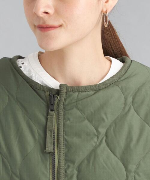 TAION（タイオン）の「【WEB限定】＜ TAION (タイオン) ＞リバーシブル キルト ジャケット（ダウンジャケット/コート・レディース・オリーブ/ブラック・S）」の21枚目の写真