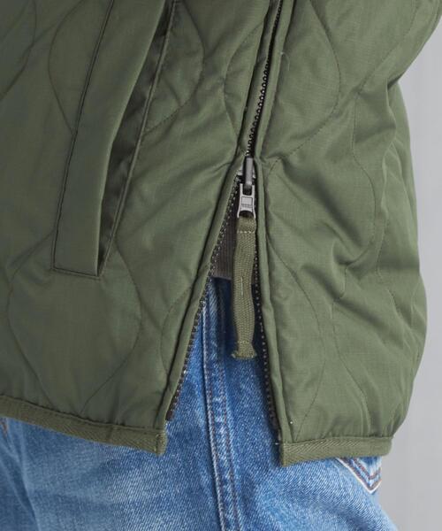 TAION（タイオン）の「【WEB限定】＜ TAION (タイオン) ＞リバーシブル キルト ジャケット（ダウンジャケット/コート・レディース・オリーブ/ブラック・S）」の12枚目の写真