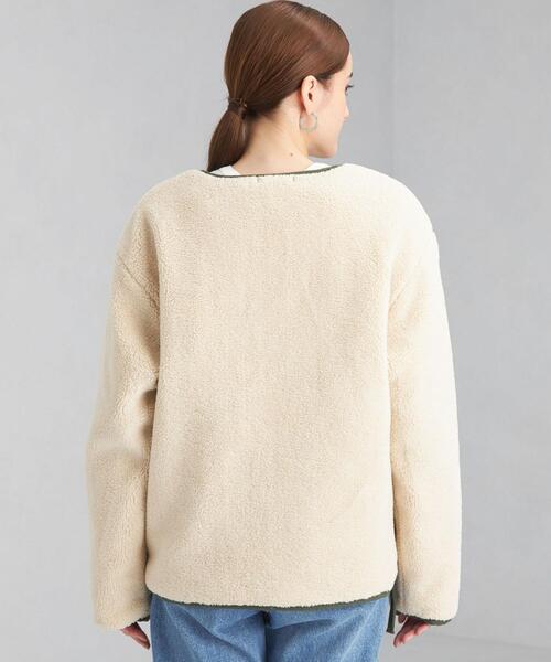 TAION（タイオン）の「【WEB限定】＜ TAION (タイオン) ＞リバーシブル キルト ジャケット（ダウンジャケット/コート・レディース・オリーブ/ブラック・S）」の5枚目の写真