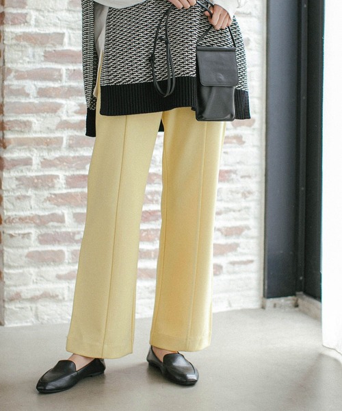 GLOBAL WORK（グローバルワーク）の「カットジョーゼットフレアパンツ/228793（その他パンツ・レディース・チャコールグレー/ブラック/グリーン/ワインレッド/レッド系その他6/ゴールド系その他/グリーン系その他3・MEDIUM/LARGE）」の7枚目の写真