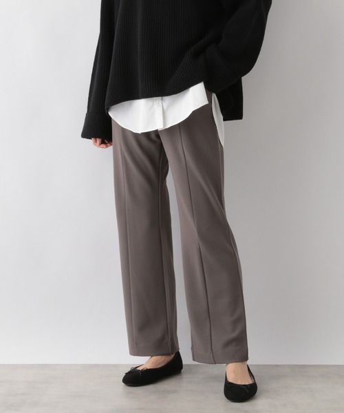 GLOBAL WORK（グローバルワーク）の「カットジョーゼットフレアパンツ/228793（その他パンツ・レディース・チャコールグレー/ブラック/グリーン/ワインレッド/レッド系その他6/ゴールド系その他/グリーン系その他3・MEDIUM/LARGE）」の3枚目の写真