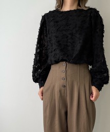 シャギーデザインブラウス