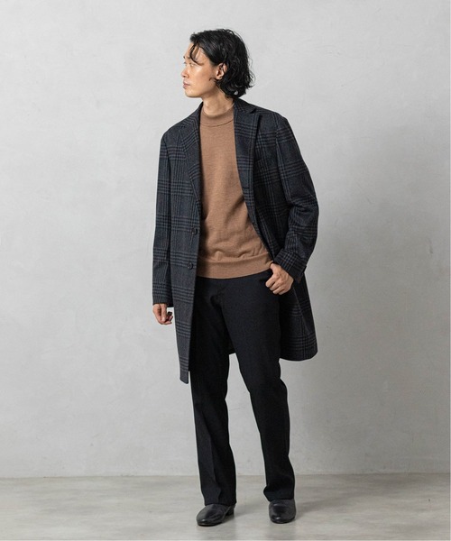 EDIFICE（エディフィス）の「カシミヤ/シルク/ウール クリスタル モックネック ニット（ニット/セーター・メンズ・ライトグレー/ブラック/ベージュ/カーキ/ボルドー/ダークブルー・SMALL/MEDIUM/LARGE）」の20枚目の写真