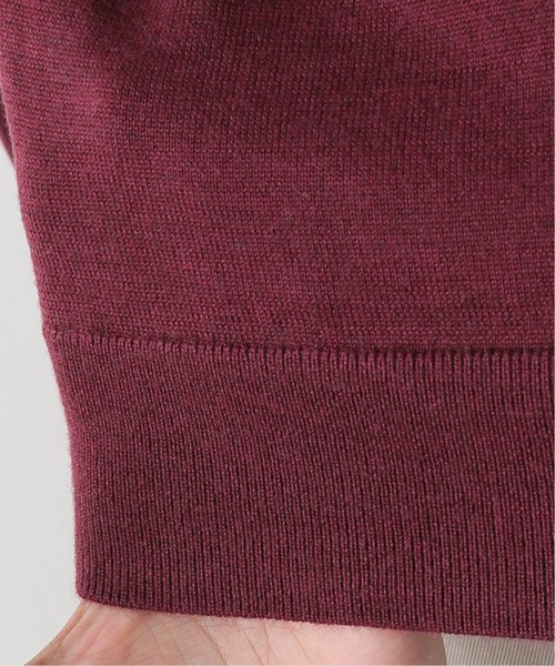 EDIFICE（エディフィス）の「カシミヤ/シルク/ウール クリスタル モックネック ニット（ニット/セーター・メンズ・ライトグレー/ブラック/ベージュ/カーキ/ボルドー/ダークブルー・SMALL/MEDIUM/LARGE）」の12枚目の写真