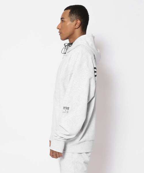 SY32 by SWEET YEARS（エスワイサーティトゥバイスィートイヤーズ）の「SY32 by SWEETYEARS /エスワイサーティトゥバイ スィートイヤーズ/BIG SILHOUETTEヘヴィーZIPフーディー（パーカー・メンズ・ブラック/グレー/ホワイト/レッド・SMALL/LARGE/MEDIUM/X-LARGE）」の7枚目の写真