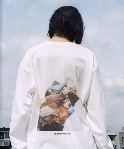Charles Chaton（シャルルシャトン）の「Y for CC photo ロングTシャツ(1)（Tシャツ/カットソー・レディース・ホワイト・SMALL/MEDIUM/LARGE）」の2枚目の写真