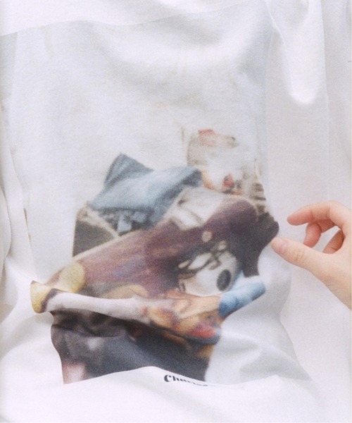 Charles Chaton（シャルルシャトン）の「Y for CC photo ロングTシャツ(1)（Tシャツ/カットソー・レディース・ホワイト・SMALL/MEDIUM/LARGE）」の3枚目の写真