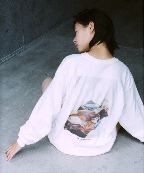 Charles Chaton（シャルルシャトン）の「Y for CC photo ロングTシャツ(1)（Tシャツ/カットソー・レディース・ホワイト・SMALL/MEDIUM/LARGE）」の5枚目の写真