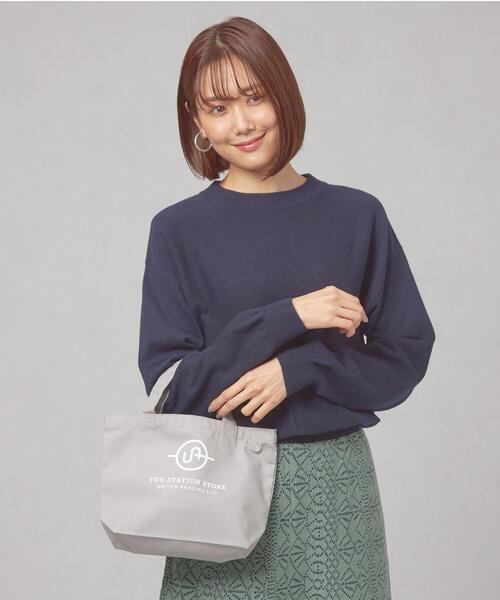 closet story（クローゼットストーリー）の「＜closet story＞ロゴ トートバッグ S2（トートバッグ・レディース・ライトグレー/ブラック/ネイビー・FREE）」の2枚目の写真