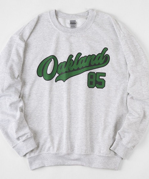 make a ray!（メイク ア レイ！）の「カレッジロゴ クルーネック オーバーサイズ スウェット/トレーナー（スウェット・メンズ・ネイビー/グレー/グリーン/グレー系その他/グレー系その他2/ブラック/グレー系その他3/グリーン系その他/グレー系その他4・M/L/XL）」の6枚目の写真