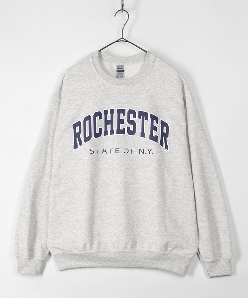 make a ray!（メイク ア レイ！）の「カレッジロゴ クルーネック オーバーサイズ スウェット/トレーナー（スウェット・メンズ・ネイビー/グレー/グリーン/グレー系その他/グレー系その他2/ブラック/グレー系その他3/グリーン系その他/グレー系その他4・M/L/XL）」の10枚目の写真