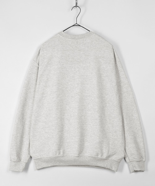make a ray!（メイク ア レイ！）の「カレッジロゴ クルーネック オーバーサイズ スウェット/トレーナー（スウェット・メンズ・ネイビー/グレー/グリーン/グレー系その他/グレー系その他2/ブラック/グレー系その他3/グリーン系その他/グレー系その他4・M/L/XL）」の11枚目の写真