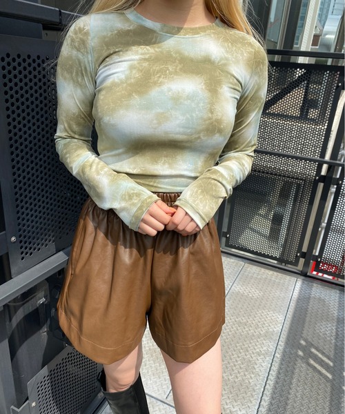 PHILLY（フィリー）の「フェイクレザーショートパンツ（その他パンツ・レディース・ブラック/ブラウン/アイボリー・FREE）」の17枚目の写真