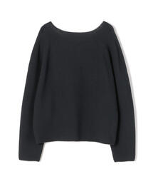 TOMORROWLAND  | コットンポリエステルリリヤーン バックレースアッププルオーバー(ニット/セーター)