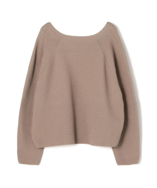 TOMORROWLAND (トゥモローランド)の「コットンポリエステルリリヤーン バックレースアッププルオーバー(ニット/セーター・レディース・ピンク/ホワイト/キャメル/ネイビー・S)」の4枚目の写真