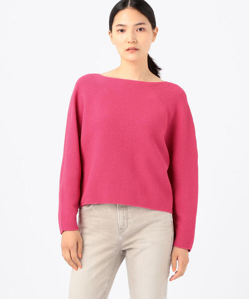 TOMORROWLAND (トゥモローランド)の「コットンポリエステルリリヤーン バックレースアッププルオーバー(ニット/セーター・レディース・ピンク/ホワイト/キャメル/ネイビー・S)」の7枚目の写真